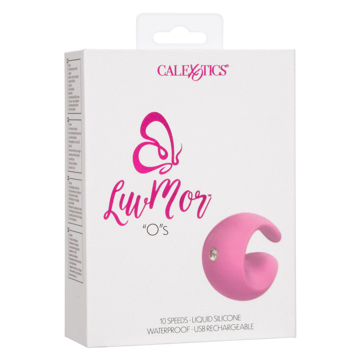 LuvMor "O"s Pink Mini Curved Massager with 10 Speeds, Liquid Silicone, Rechargeable, Waterproof > Vibrators > Finger Vibrators - Tophatter Daily Deals