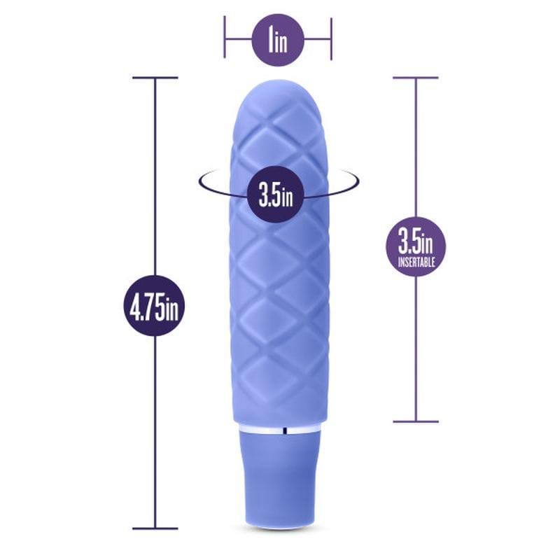 Luxe Cozi Mini Periwinkle - Compact Vibrating Silicone Toy > Vibrators > Finger Vibrators - Tophatter Daily Deals