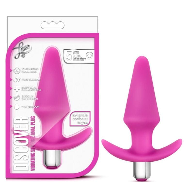 Luxe Discover Pink Anal Plug with 10 Vibrating Functions > Anal Range > Vibrating Butt Plugs - Tophatter Daily Deals