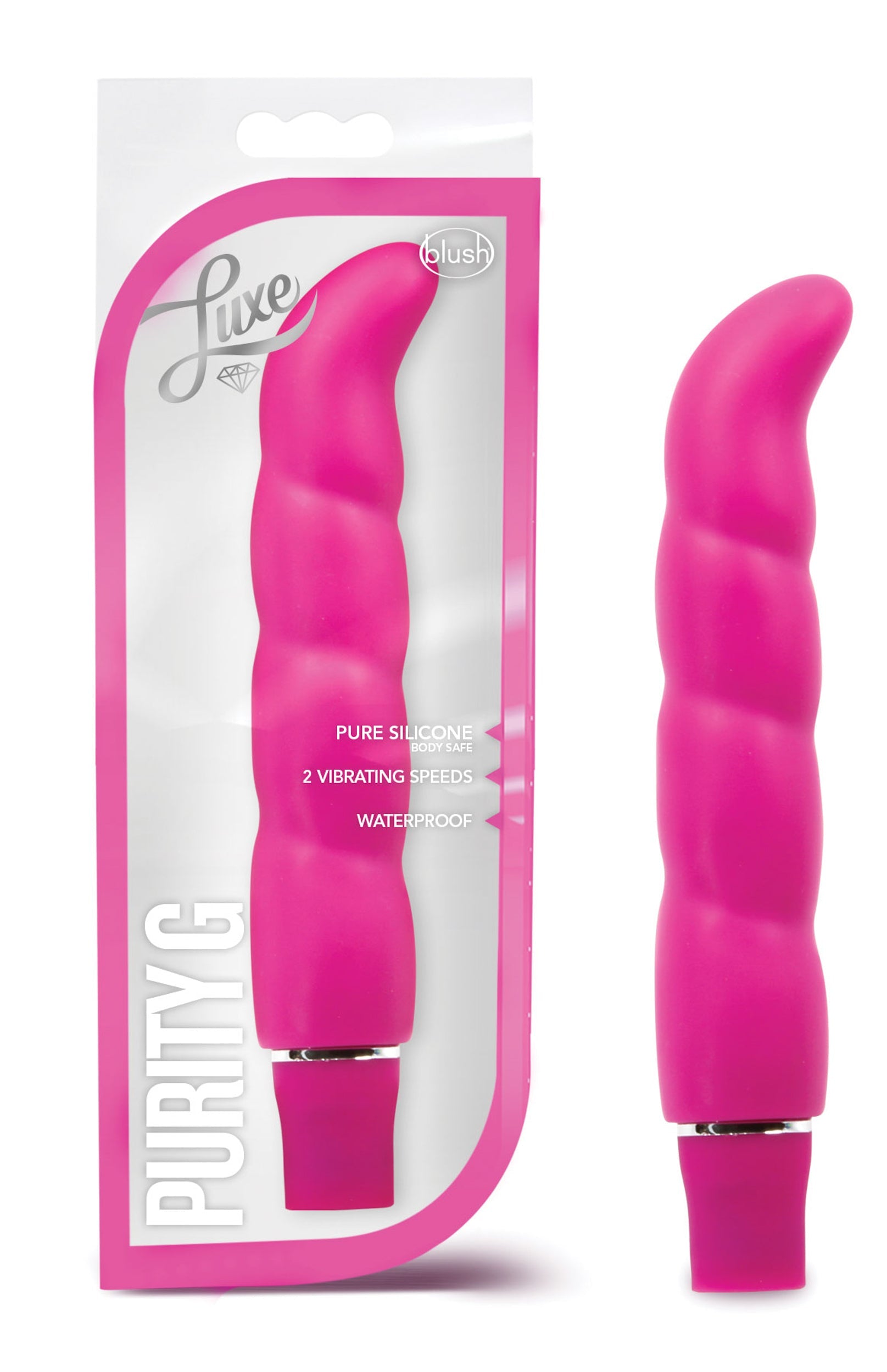 Luxe Purity G Pink 6.25 Inch Vibrating G Spot Toy > Sex Toys For Ladies > G-Spot Vibrators - Tophatter Daily Deals