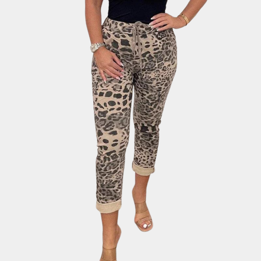 Lightweight women's camo joggers – comfortable camouflage design, cotton, for summer Women's trousers - Tophatter Daily Deals