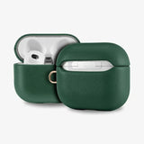 AirPods Case Genuine Leather Protective Luxury Sleeve Green - Tophatter Daily Deals