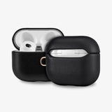AirPods Case Genuine Leather Protective Luxury Sleeve Black - Tophatter Daily Deals