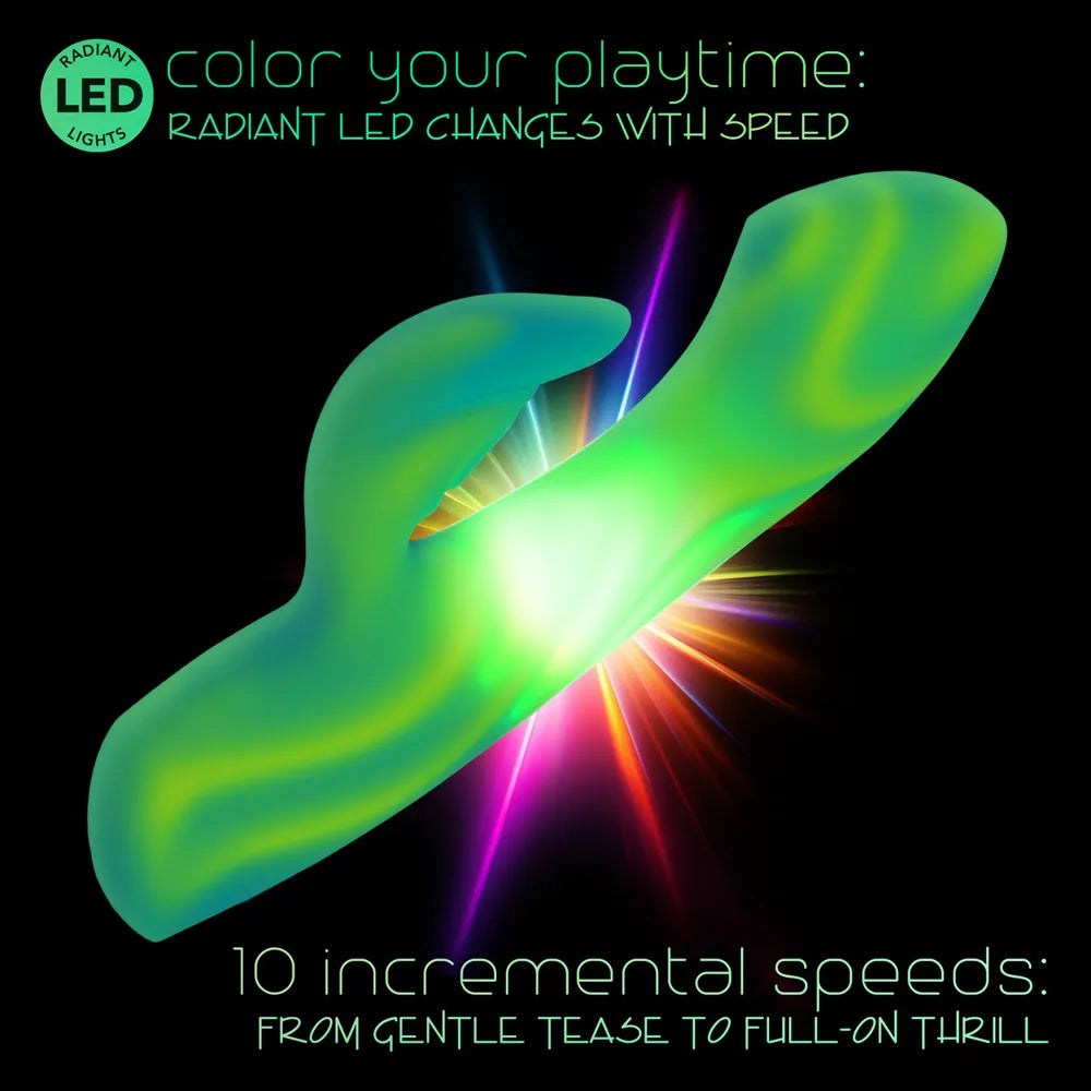 Endless Summer Twilight Tease (Green) – Dual-Motor Massager > Vibrators > Ladies > Rabbit - Tophatter Daily Deals