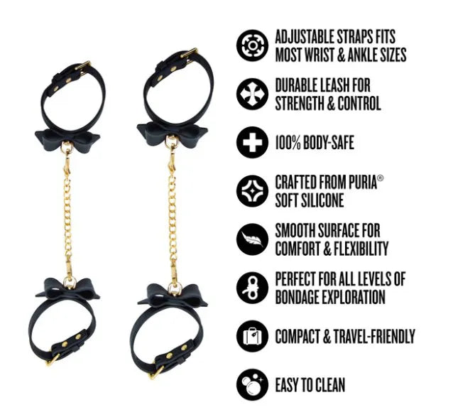 Temptasia Ardor Wrist and Ankle Restraints – Body-Safe Silicone Restraint Set > Bondage Gear > Restraints - Tophatter Daily Deals