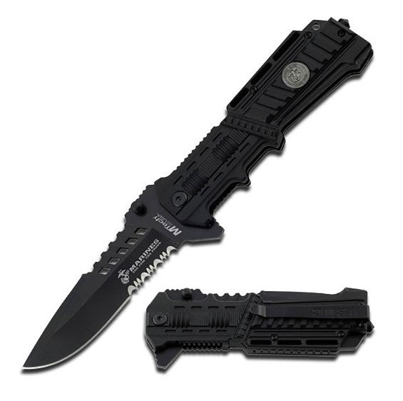 U.S. MARINES BY MTECH USA USA SPRING ASSISTED KNIFE - Tophatter Daily Deals
