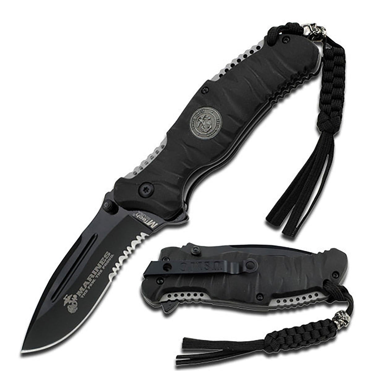 USMC - SPRING ASSISTED KNIFE - Tophatter Daily Deals