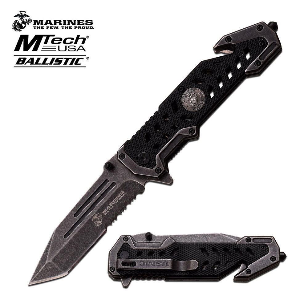 U.S. Marines by MTech USA SPRING ASSISTED KNIFE 5" - Tophatter Daily Deals