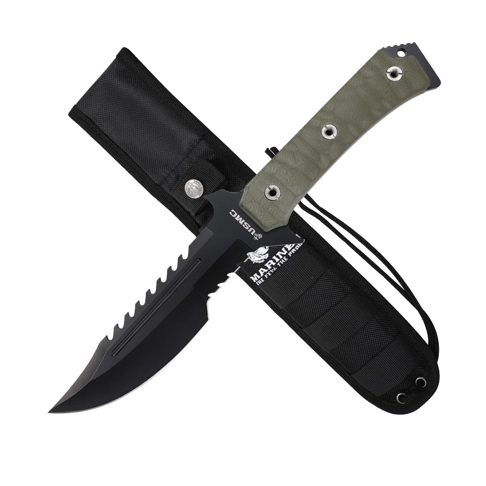 USMC - Fixed Blade Knife (Officially Licensed Product By USMC) - Tophatter Daily Deals