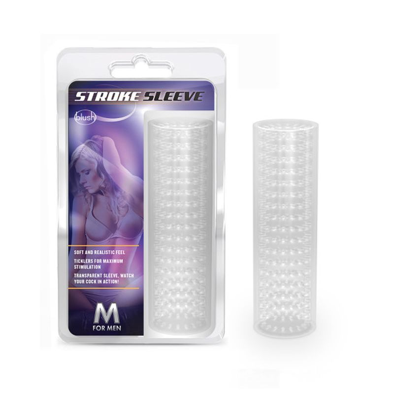 M for Men Clear Stroke Sleeve 5.5 Inch > Sex Toys For Men > Masturbators > Manual - Tophatter Daily Deals