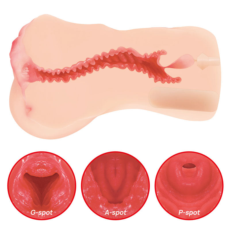 Kokos Hanna Onahole – Dual Layer Vagina Stroker > Sex Toys For Men > Masturbators > Manual - Tophatter Daily Deals