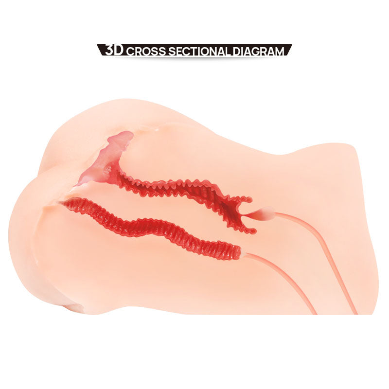 Hanna Onahole 1 – Ultra-Realistic Dual Penetration Onahole > Sex Toys For Men > Assbators - Tophatter Daily Deals
