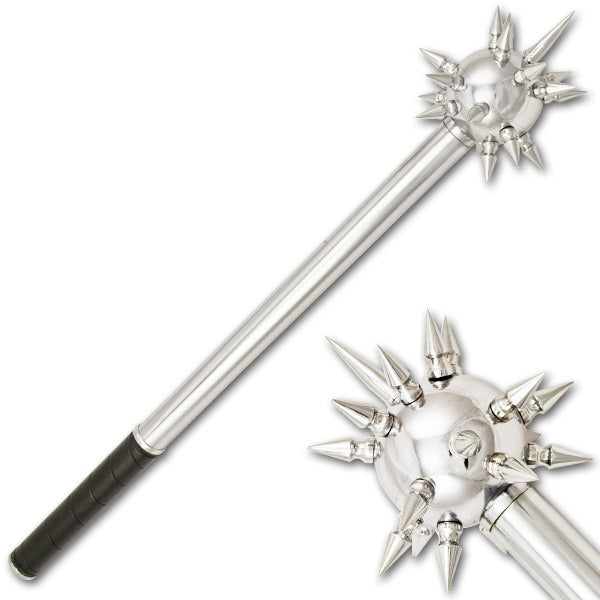 30 Inch Mace Morning Star Medieval Battle Mace Ball With Spikes Collectible Weapons - Tophatter Daily Deals