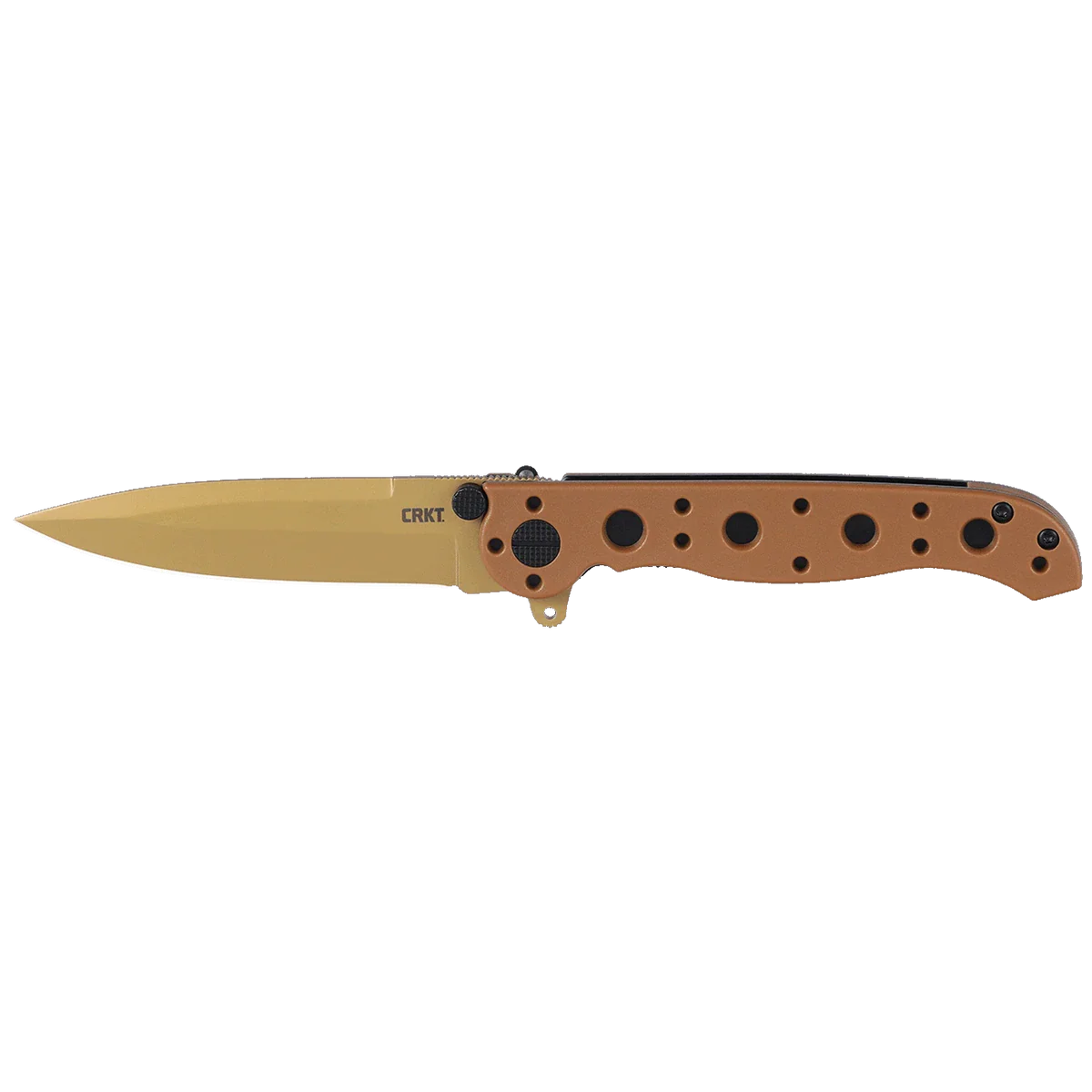 CRKT Carson M16-01DZ - Spear Point - Desert Tan GFN Handle Frame Lock Knife - D2 Steel Knives - Tophatter Daily Deals