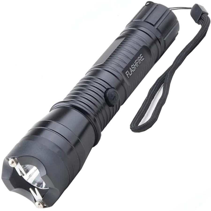 Monster FlashFire Dual-Spark Stun Gun Flashlight, 16 Million Volts, Rechargeable Collectible Weapons - Tophatter Daily Deals