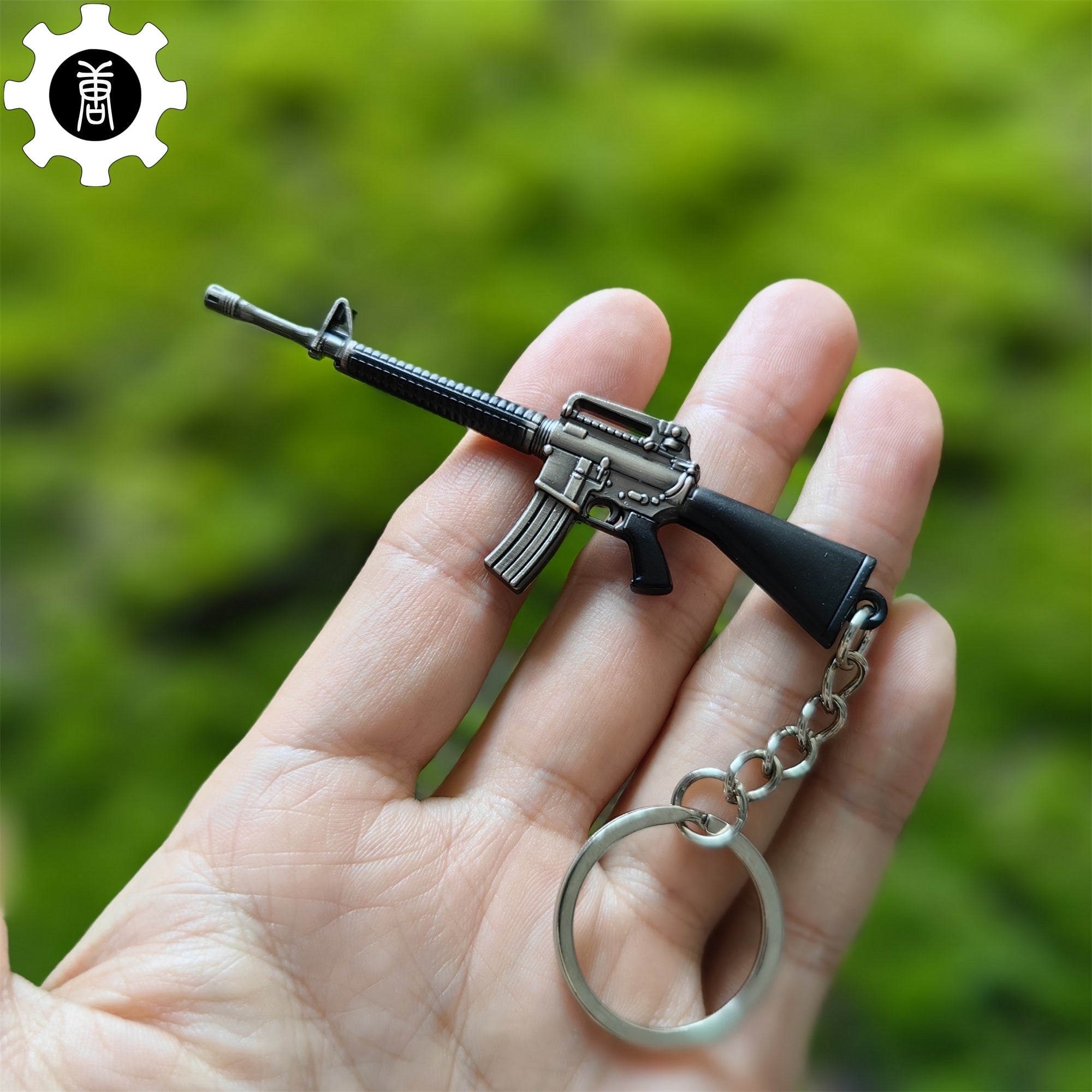 Assault Rifle Keychain 21 in 1 World Famous Assault Rifle Gun Keychain Metal Pendant For Mili ...