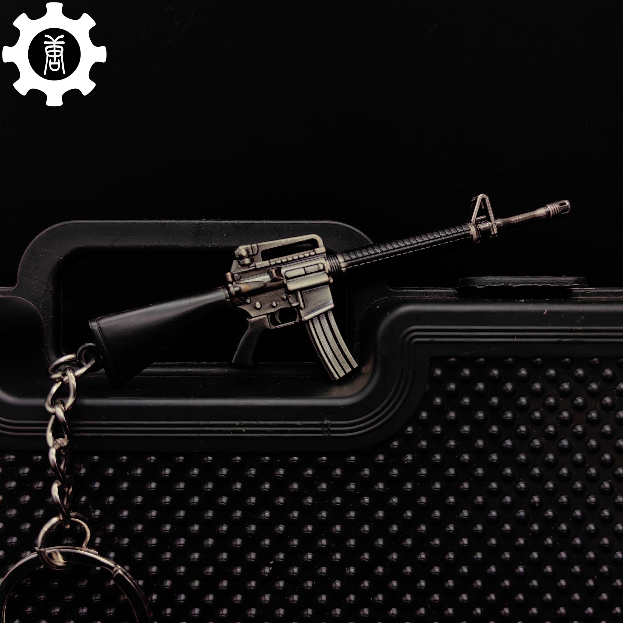 21 in 1 World Famous Assault Rifle Gun Keychain Metal Pendant For Military Hobby M16A4 - Tophatter Daily Deals