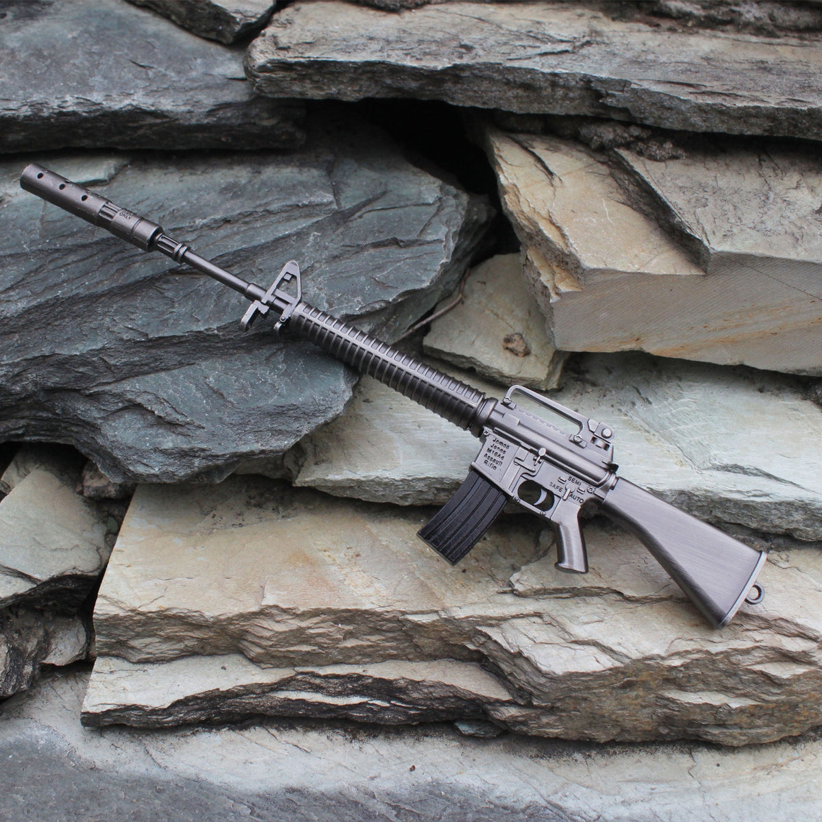 M16 Miniature Metal Gun 23CM/9.1" - Tophatter Daily Deals
