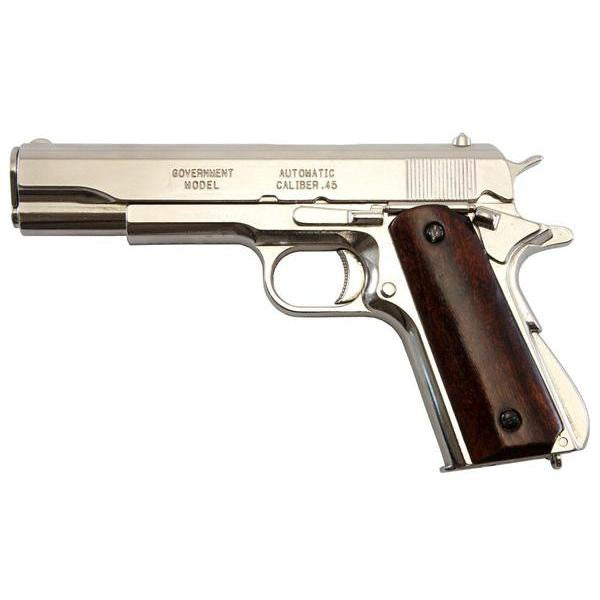 M1911A1 Colt "Government" Us Service Pistol (Nickel Finish) Pistol Replica - Tophatter Daily Deals