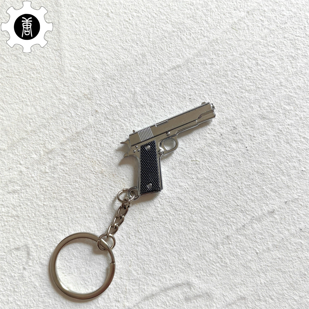 Mini M1911 Pistol Metal Keychain - Tophatter Daily Deals