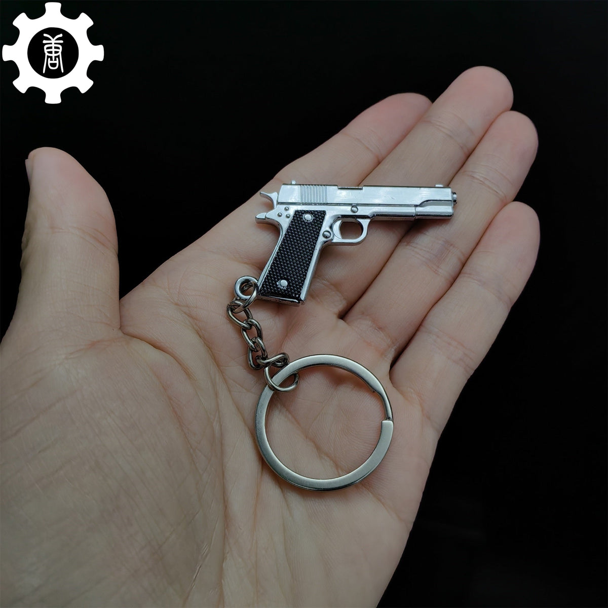 Mini M1911 Pistol Metal Keychain Keychain - Tophatter Daily Deals