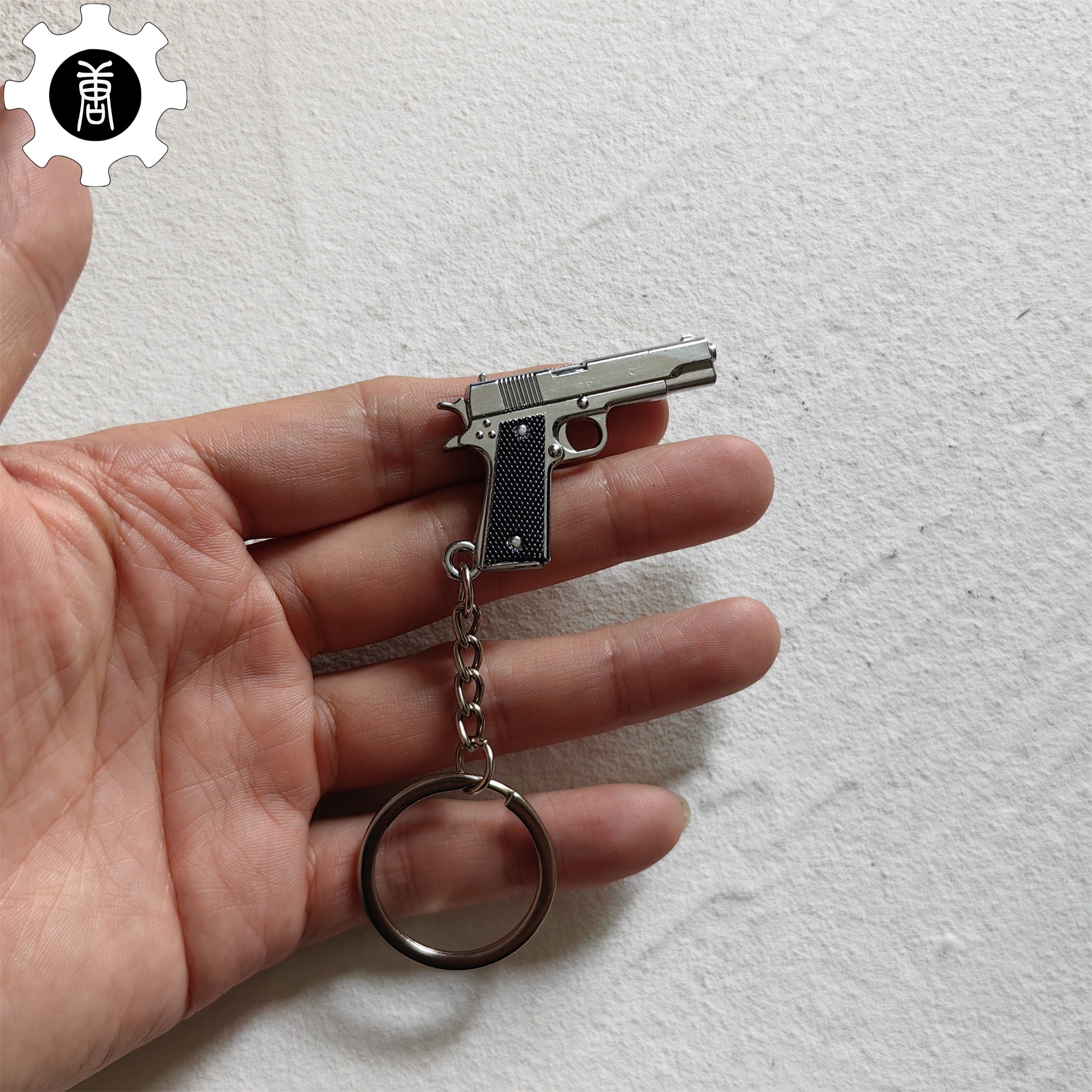 Mini M1911 Pistol Metal Keychain - Tophatter Daily Deals