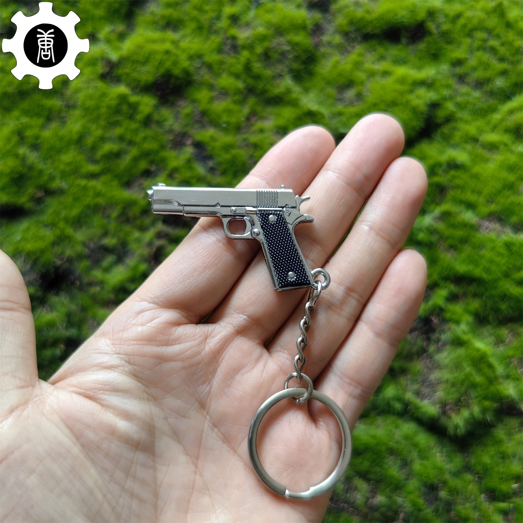 Mini M1911 Pistol Metal Keychain - Tophatter Daily Deals
