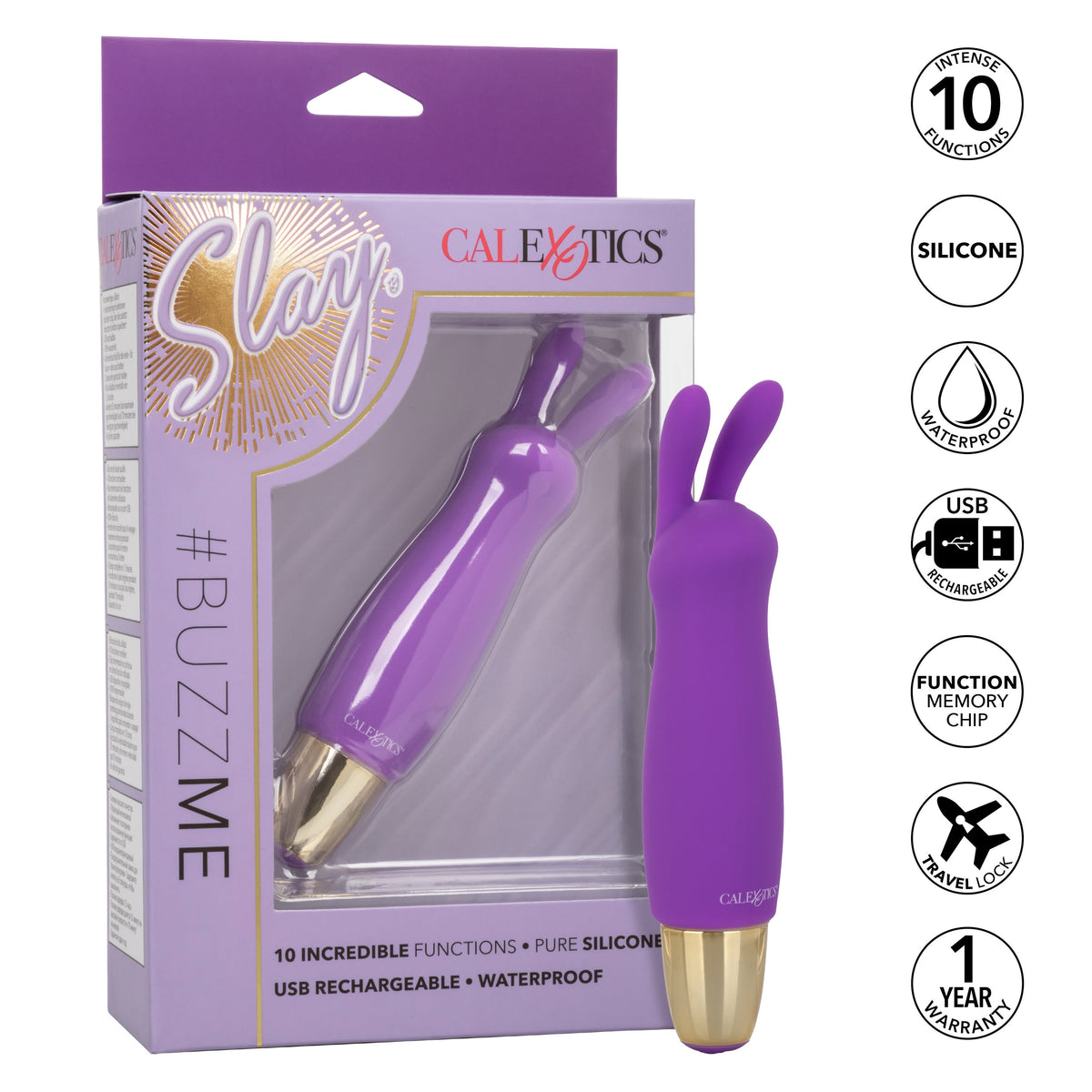 Slay Buzz Me Mini Rabbit Clitoral Massager > Vibrators > Mini Vibrators - Tophatter Daily Deals