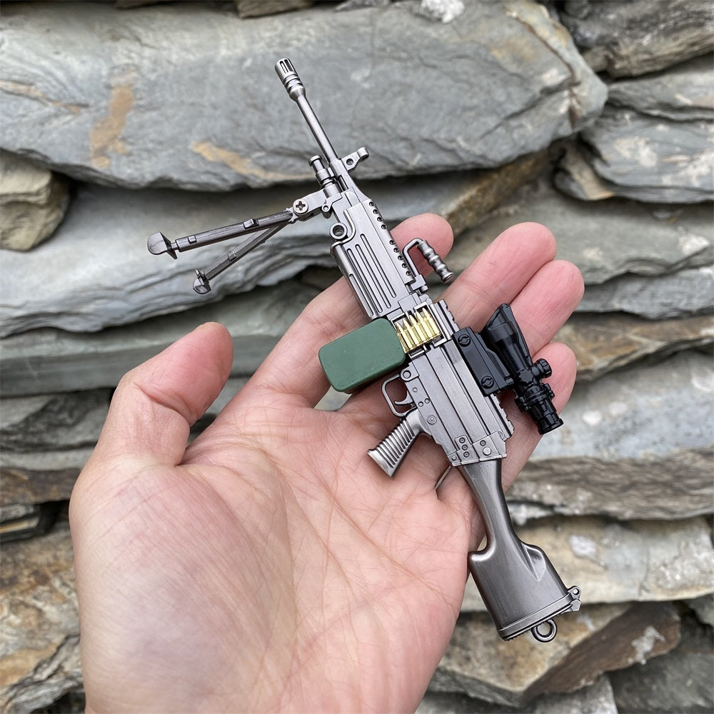M249 Metal Industry Style Skin Miniature Gun 16.5CM/6.5" M249 A Original Only - Tophatter Daily Deals