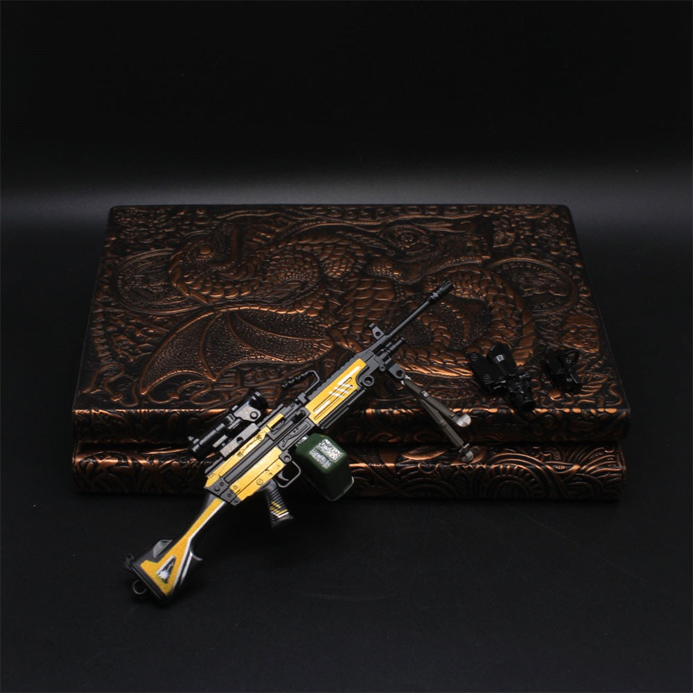 M249 Metal Industry Style Skin Miniature Gun 16.5CM/6.5" - Tophatter Daily Deals