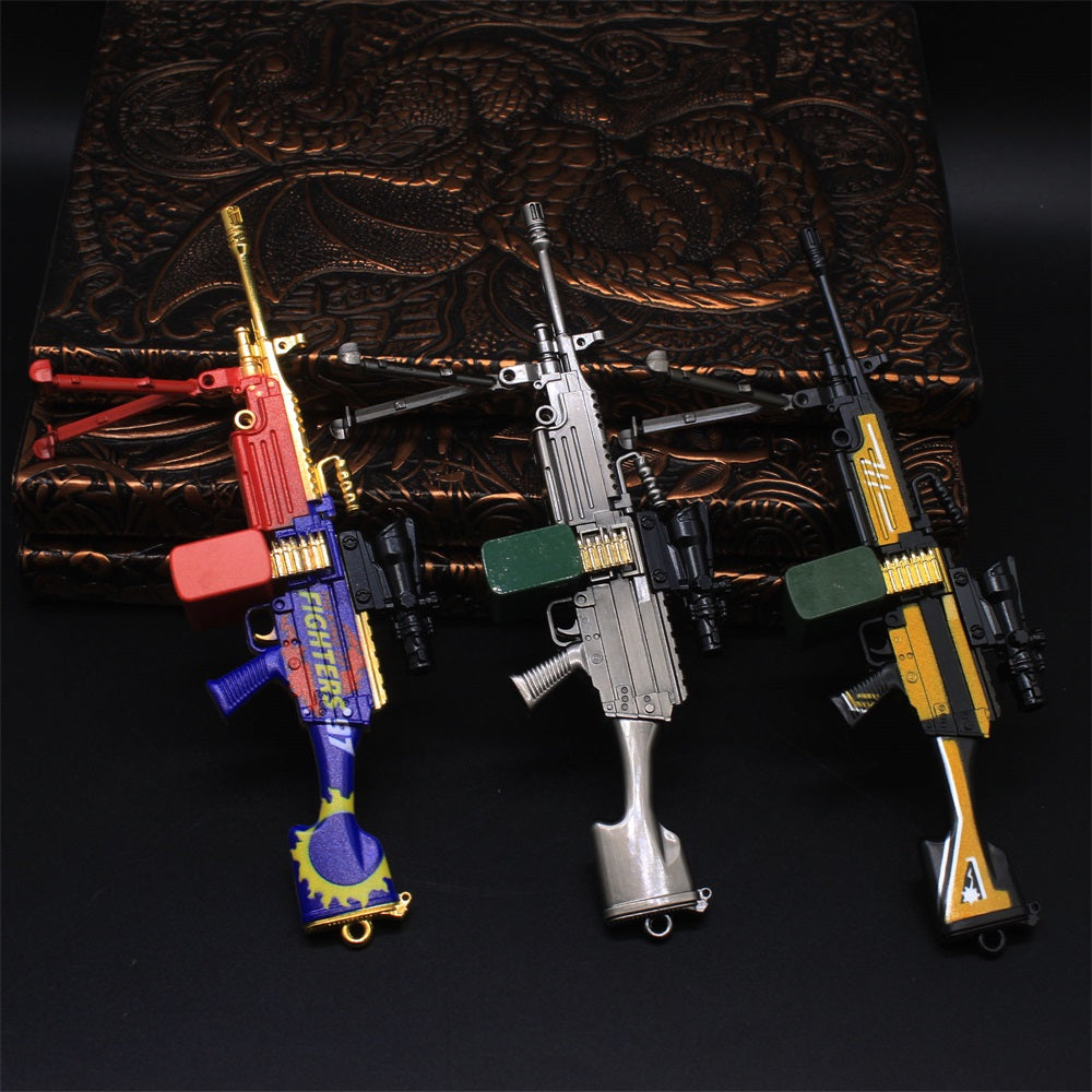 M249 Metal Industry Style Skin Miniature Gun 16.5CM/6.5" 3 in 1 - Tophatter Daily Deals