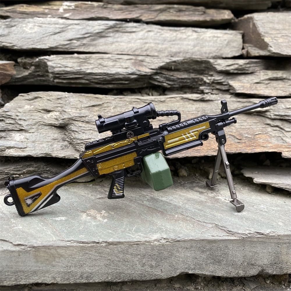 M249 Metal Industry Style Skin Miniature Gun 16.5CM/6.5" - Tophatter Daily Deals