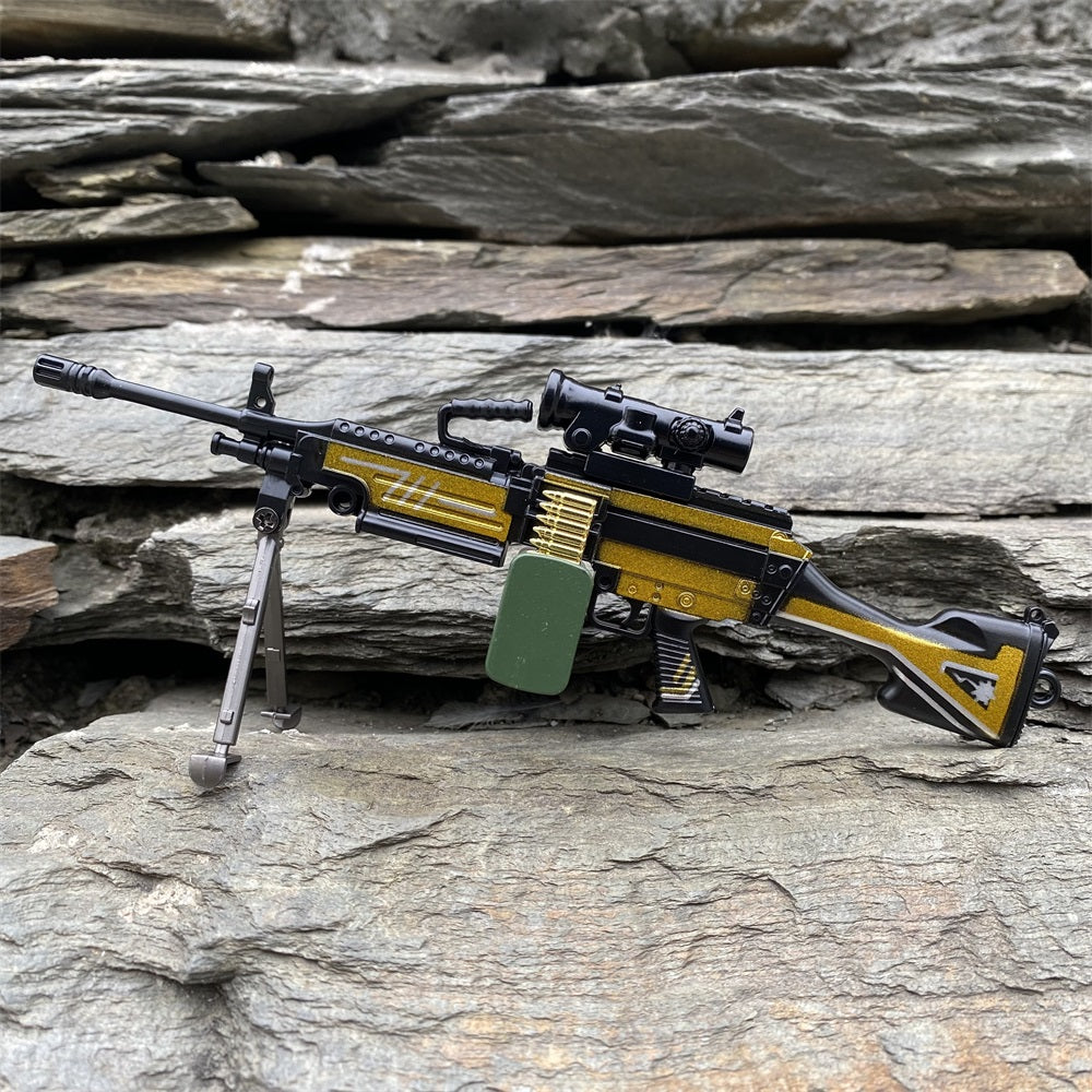M249 Metal Industry Style Skin Miniature Gun 16.5CM/6.5" - Tophatter Daily Deals