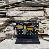 M249 Metal Industry Style Skin Miniature Gun 16.5CM/6.5" With A Stand - Tophatter Daily Deals