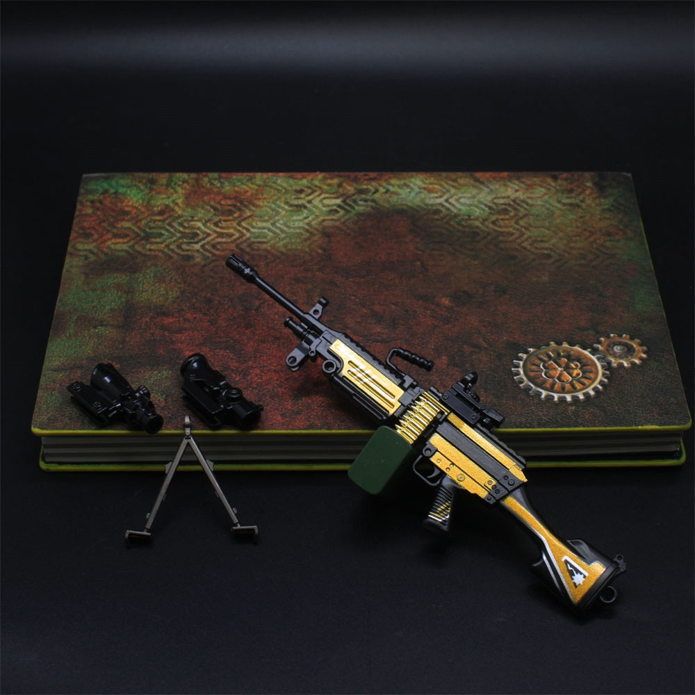 M249 Metal Industry Style Skin Miniature Gun 16.5CM/6.5" - Tophatter Daily Deals