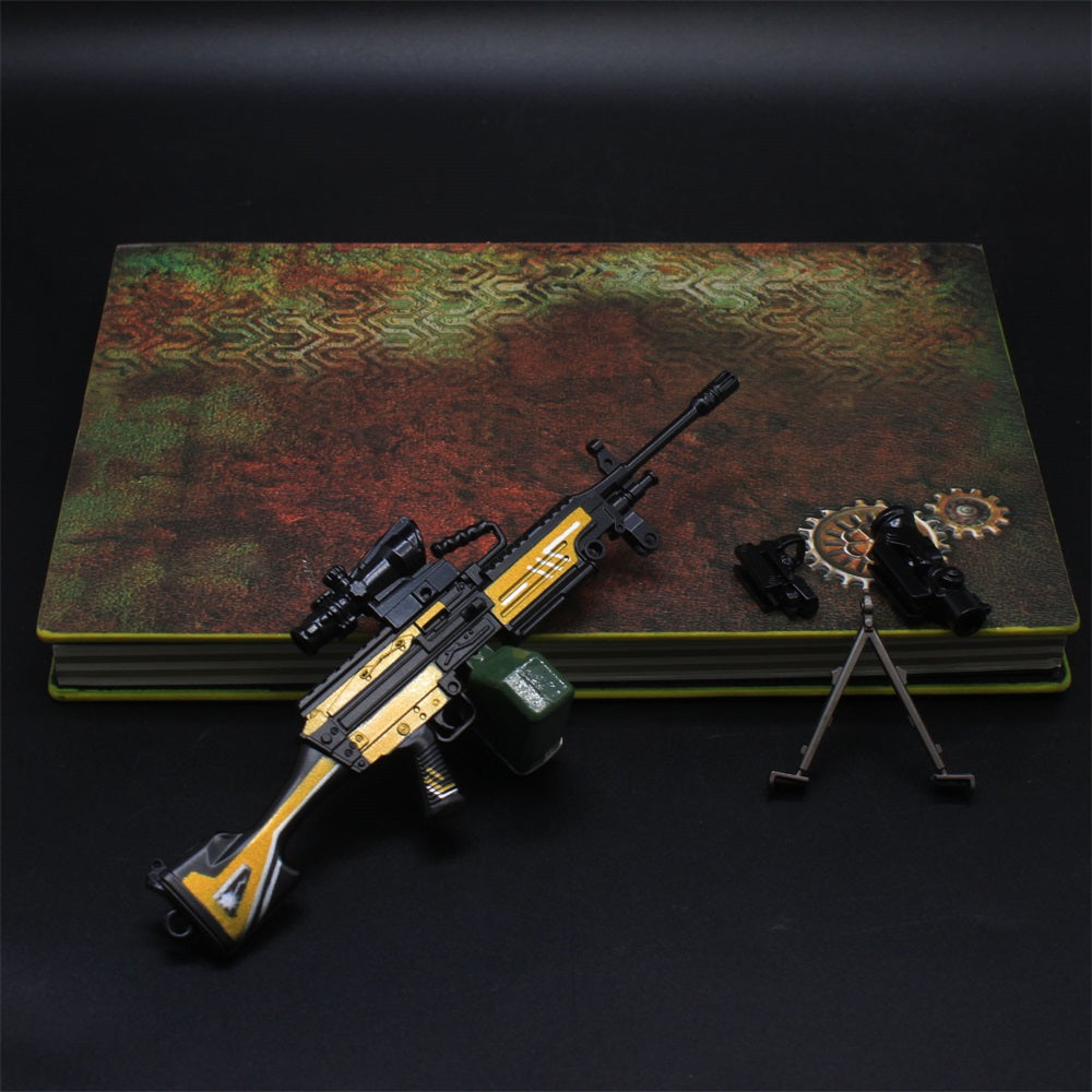 M249 Metal Industry Style Skin Miniature Gun 16.5CM/6.5" - Tophatter Daily Deals
