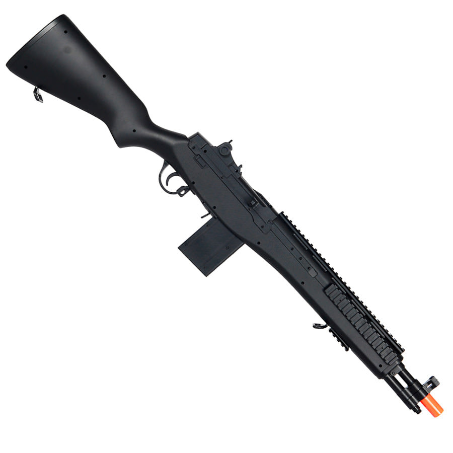 M14 Socom Airsoft Gun Spring Powered Sniper Rifle with Rail System Collectible Weapons - Tophatter Daily Deals