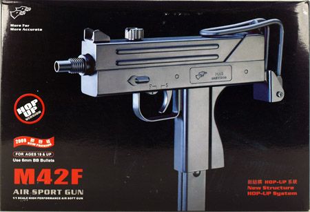 Double Eagle M42F Spring Airsoft Uzi Gun Mac 10/11 SMG Airsoft-SpringPistol - Tophatter Daily Deals