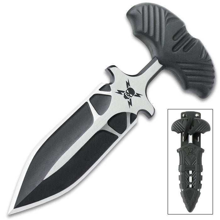 M48 FANG I Tactical Push Dagger and Scabbard - Tophatter Daily Deals