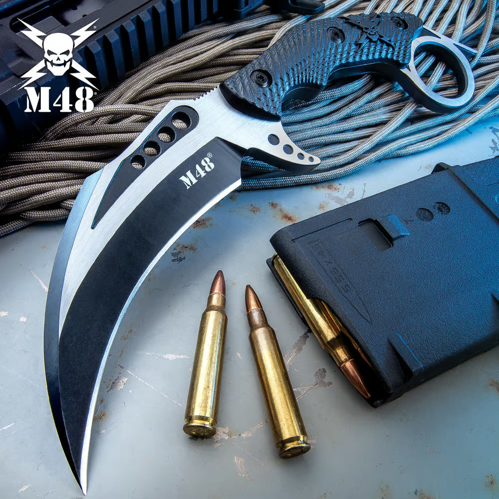 M48 Hawk Tactical Claw Knife with Sheath - Tophatter Daily Deals