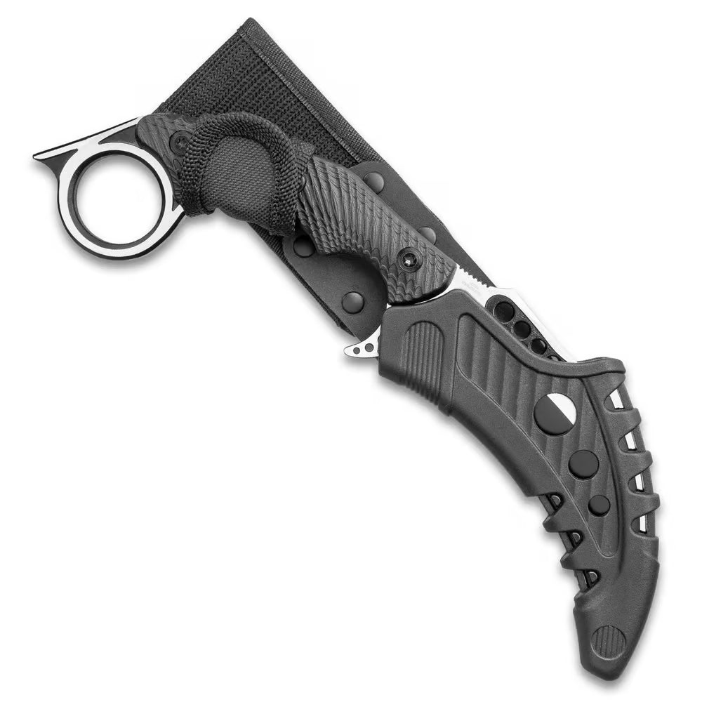 M48 Hawk Tactical Claw Knife with Sheath - Tophatter Daily Deals
