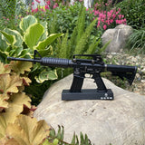 M4A1 1:2.05 Gun Replica Highly-Detailed M4A1 Miniature Alloy Model Gun 40CM/15.7'' Gun With Metal Stand - Tophatter Daily Deals