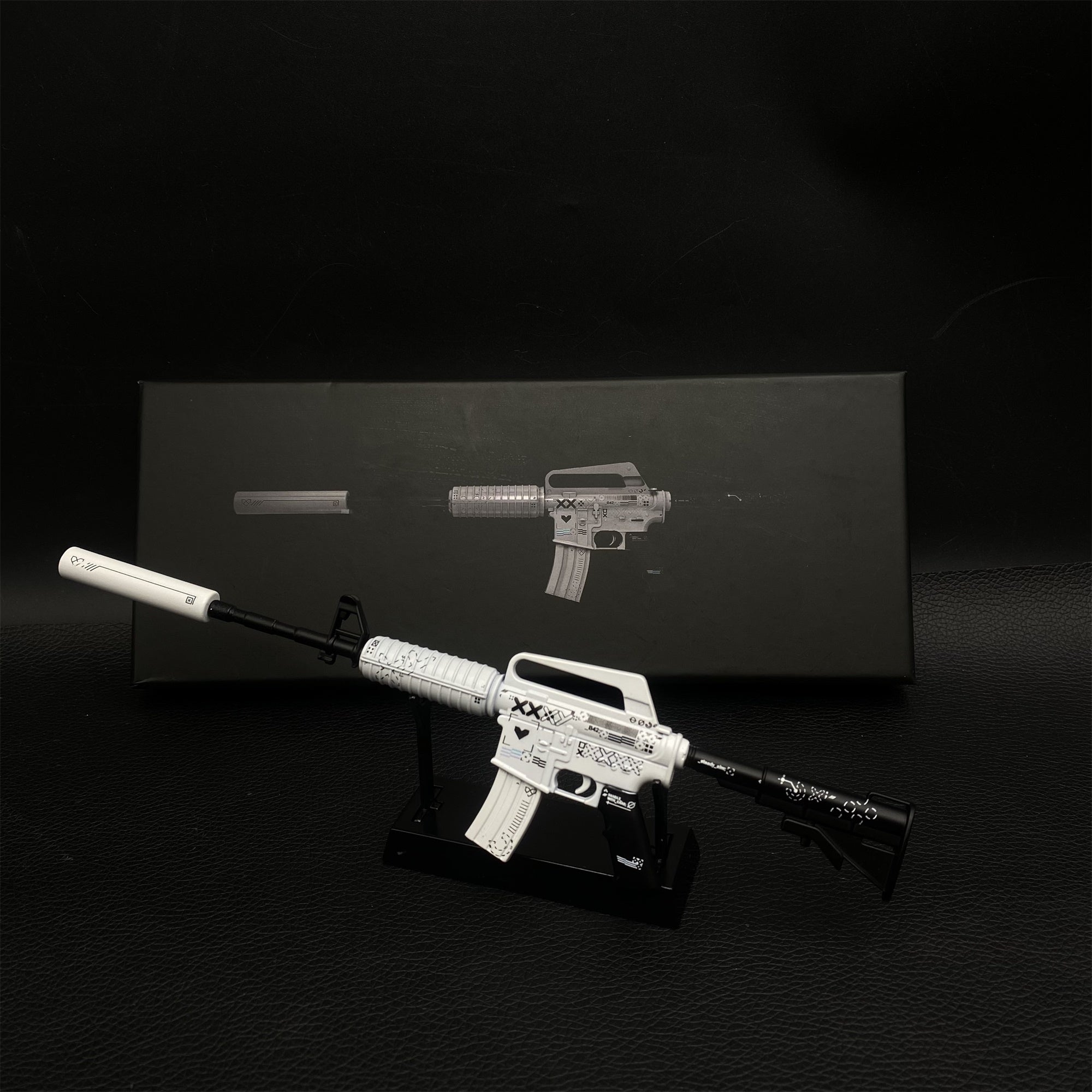 Top Rank Printstream Hyper Beast M4A1-S Gun Miniature For Collection Printstream & Stand - Tophatter Daily Deals