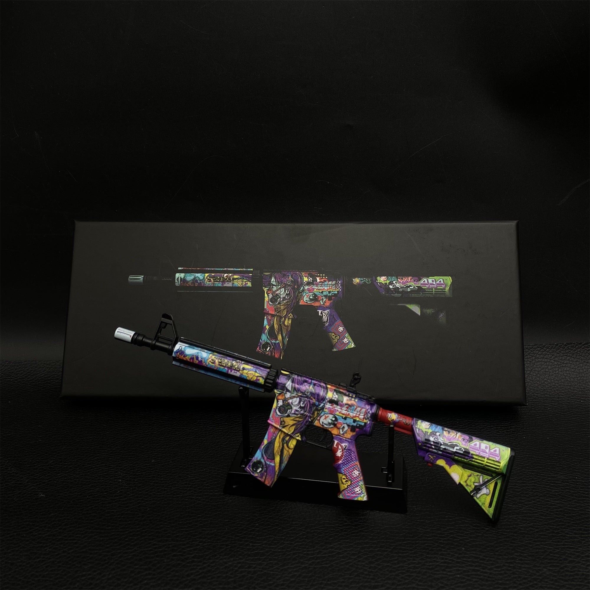 Most Popular Howl In Living Color Skin M4A4 Gun Miniature For Display - Tophatter Daily Deals