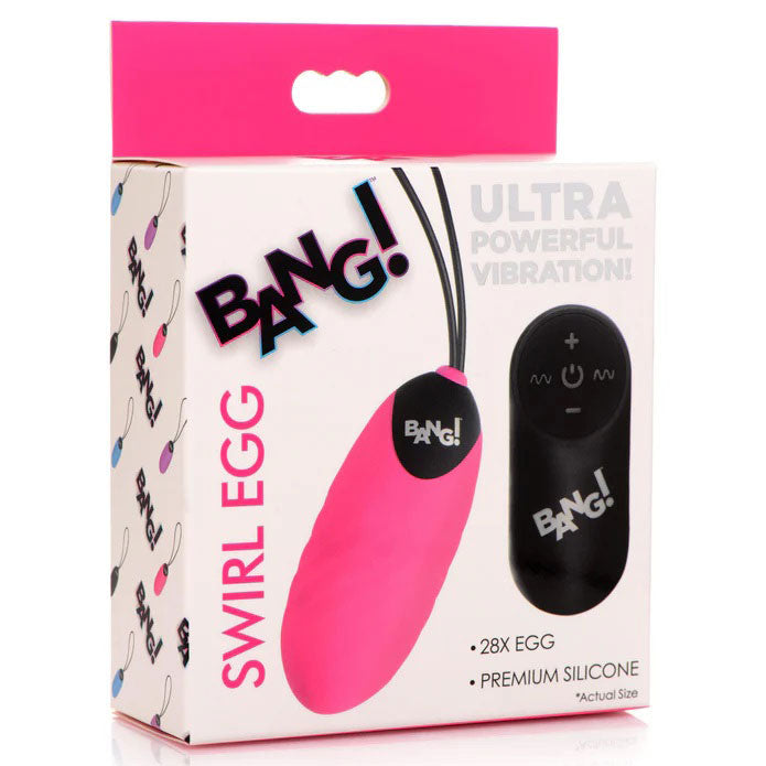 28x Swirl Silicone Egg - Pink > Sex Toys For Ladies > Vibrating Eggs - Tophatter Daily Deals