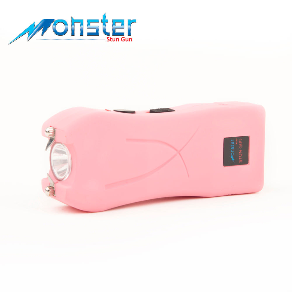 5 Million Volts Rechargeable Mini Compact Pink Stun Gun with LED Light Collectible Weapons - Tophatter Daily Deals