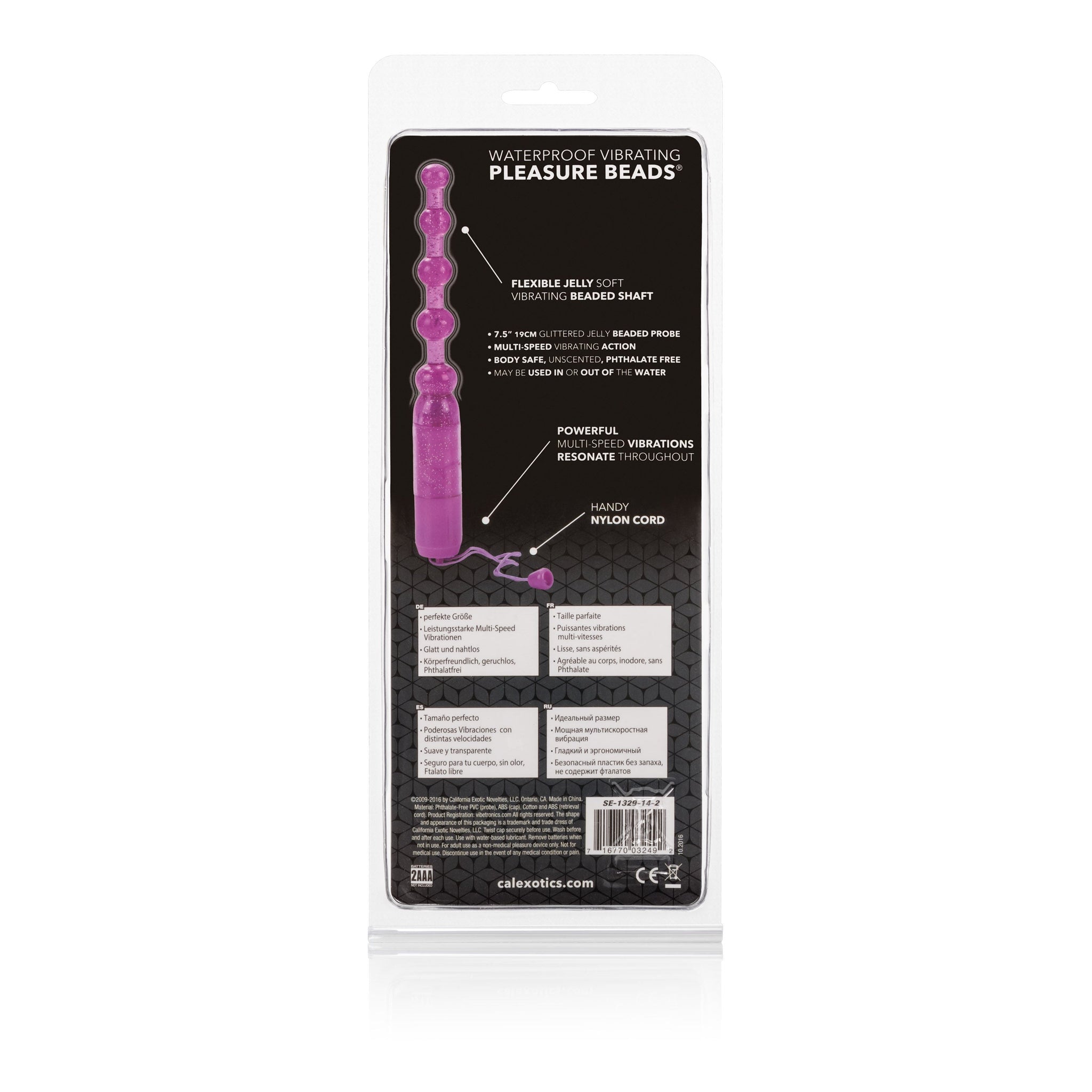 CalExotics Pink Vibrating Pleasure Beads with Beaded Shaft > Anal Range > Anal Beads - Tophatter Daily Deals
