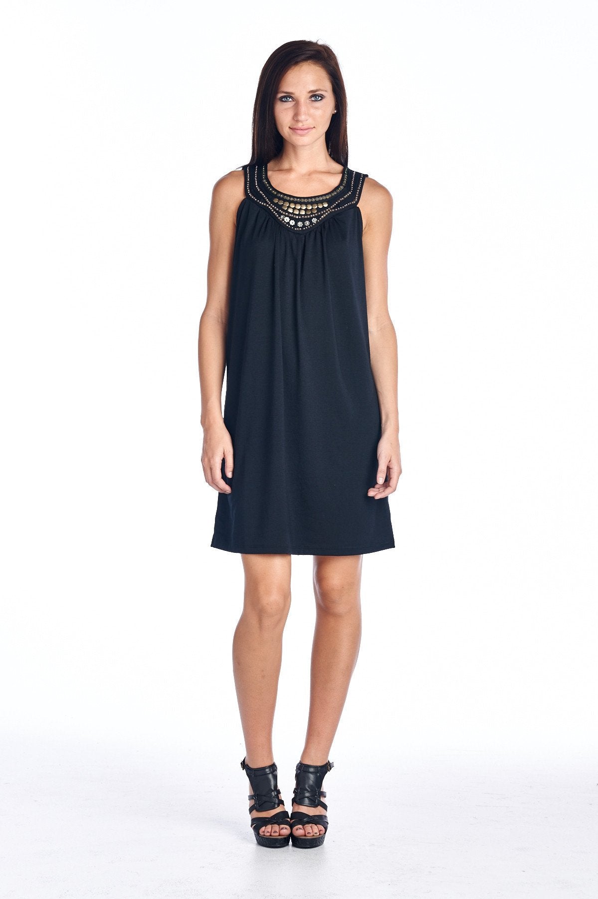 Women's Beaded Sequin Dress Small Black Dresses / Midi - Tophatter Daily Deals