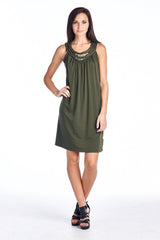 Women's Beaded Sequin Dress Small Hunter Dresses / Midi - Tophatter Daily Deals