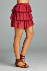 Women's Printed Stars Tiered Skirt Skirts - Tophatter Daily Deals